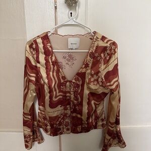 Reformation silk top